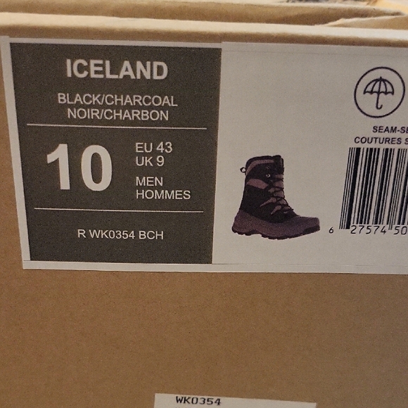 Kamik Men's Black and Gray Snow Boots - Picture 5 of 5